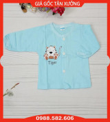 Áo Dài Tay Sơ Sinh Thu Hằng Chất Cotton Mỏng Mềm (Size Cho Bé Đến 7kg)